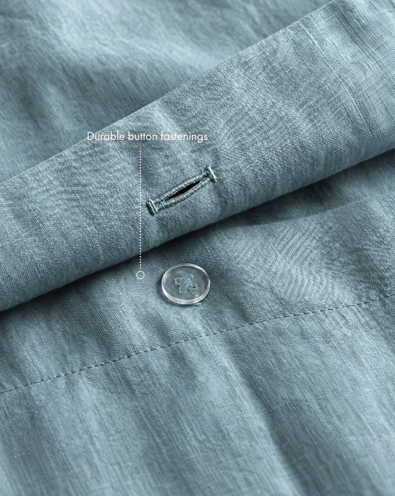 Lagoon 100% French Flax Linen Duvet Cover