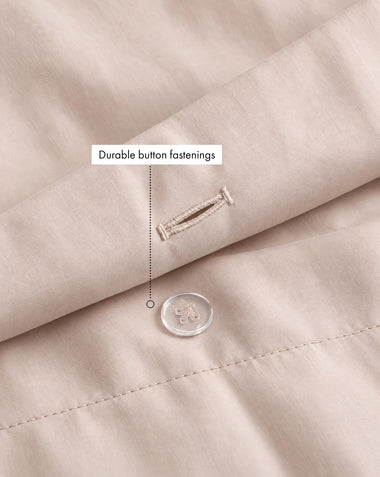 Oyster 100% Organic Cotton Duvet Cover