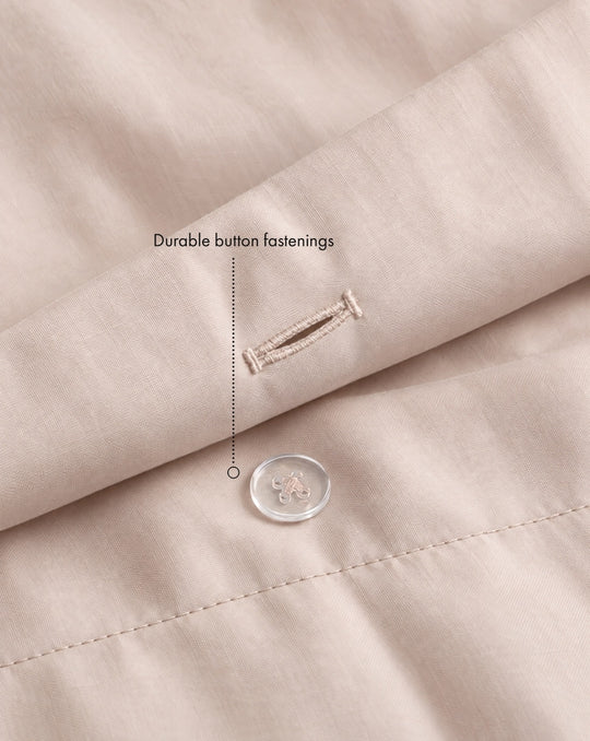 Oyster 100% Organic Cotton Duvet Cover