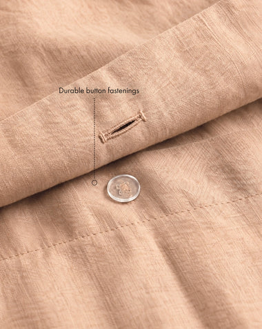 Terracotta 100% French Flax Linen Duvet Cover