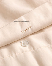 Vanilla 100% Organic Cotton Percale Duvet Cover - view