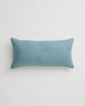 Lagoon & Crème  Piped Lumbar Cushion Cover