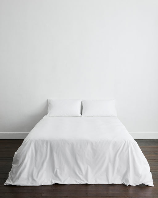 Crisp White Organic Cotton Percale Pillowcases (Set of Two)