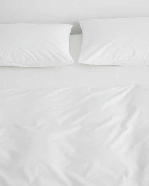 Crisp White Organic Cotton Percale Pillowcases (Set of Two)