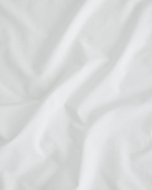 Crisp White Organic Cotton Percale Bedding Set