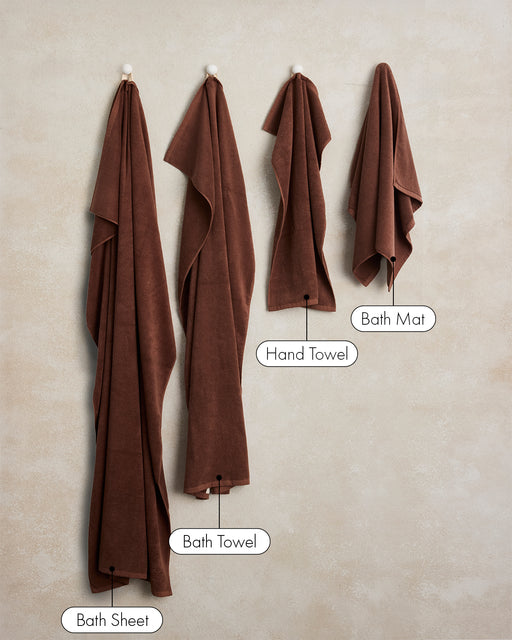 Espresso Cotton Terry Bath Towel Bundle