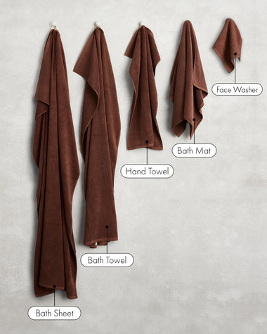 Espresso 100% Cotton Terry Bath Sheet