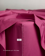 Berry 100% Organic Cotton Percale Fitted Sheet - view