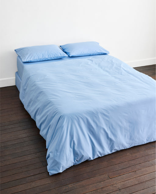 Sky Organic Cotton Percale Bedding Set