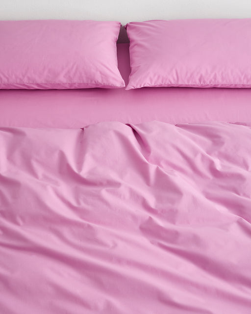 Bubblegum Organic Cotton Percale Bedding Set