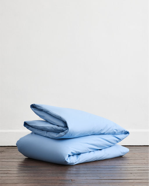 Sky & Vanilla Organic Cotton Percale Bedding Bundle