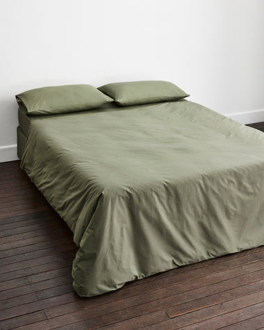 Eucalyptus 100% Organic Cotton Percale Duvet Cover