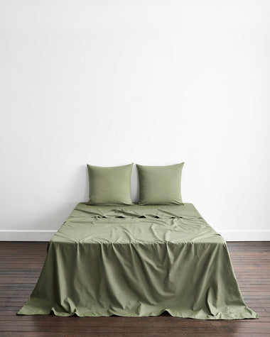 Eucalyptus 100% Organic Cotton Percale European Pillowcases (Set of Two)