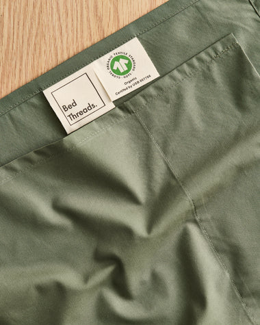 Eucalyptus 100% Organic Cotton Percale Flat Sheet