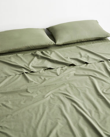 Eucalyptus 100% Organic Cotton Percale Fitted Sheet