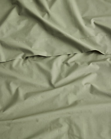 Eucalyptus 100% Organic Cotton Percale Flat Sheet