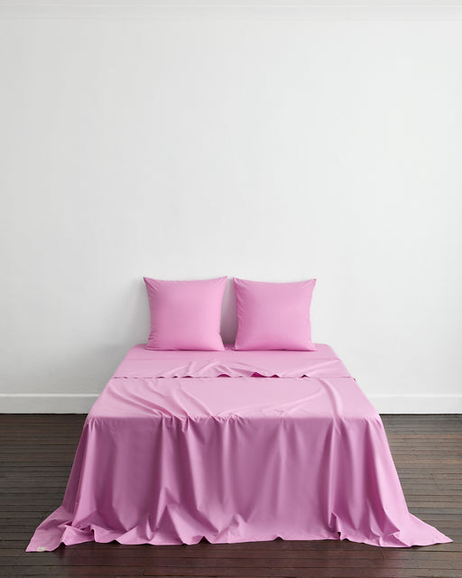 Bubblegum 100% Organic Cotton Percale European Pillowcases (Set of Two)