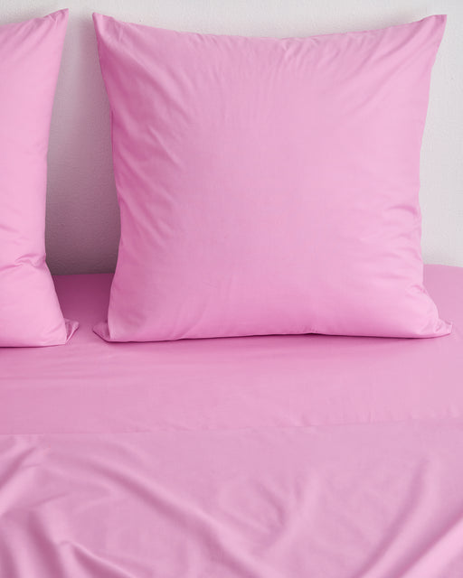 Bubblegum 100% Organic Cotton Percale European Pillowcases (Set of Two)