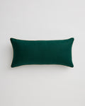 Forest & Crème  Piped Lumbar Cushion Cover