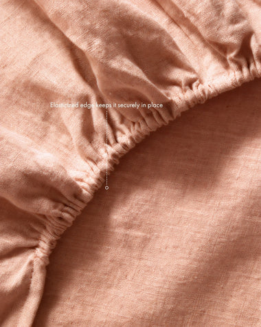 Hazelnut 100% French Flax Linen Fitted Sheet