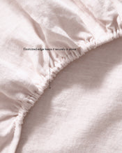 Rosewater 100% French Flax Linen Fitted Sheet - view