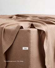 Portobello 100% French Flax Linen Fitted Sheet - view
