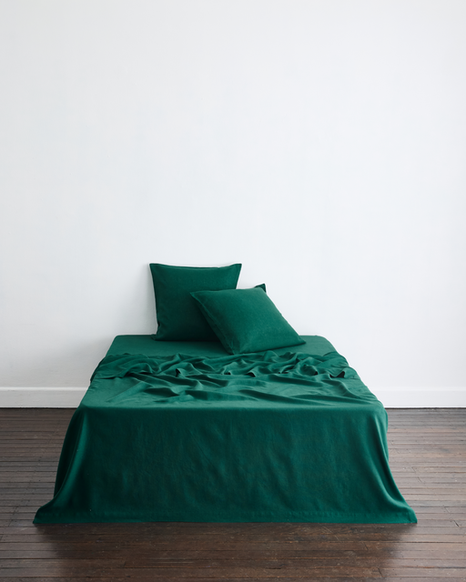 Forest 100% French Flax Linen European Pillowcases (Set of Two)