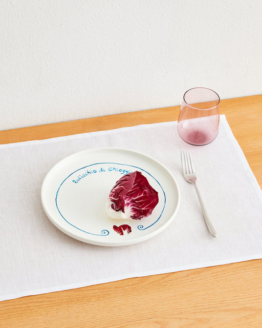 Gemma Bamforth x Bed Threads 'Radicchio di Chioggia' Ceramic Dinner Plate
