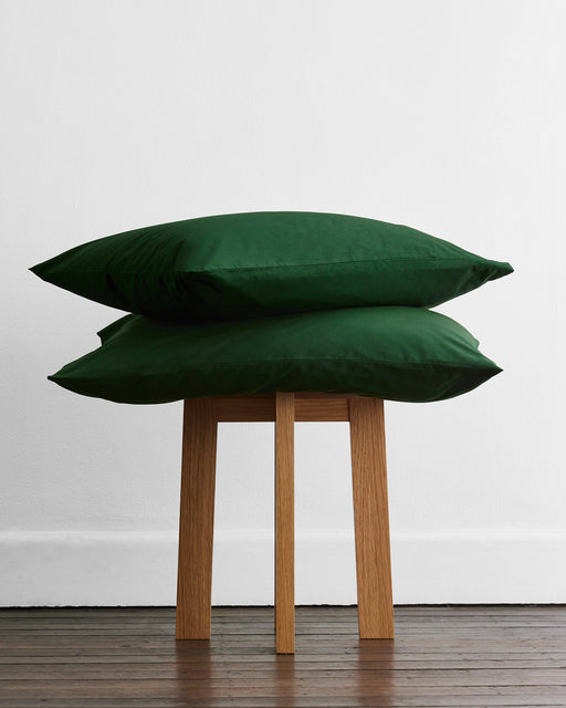 Moss Organic Cotton Percale Pillowcases (Set of Two)