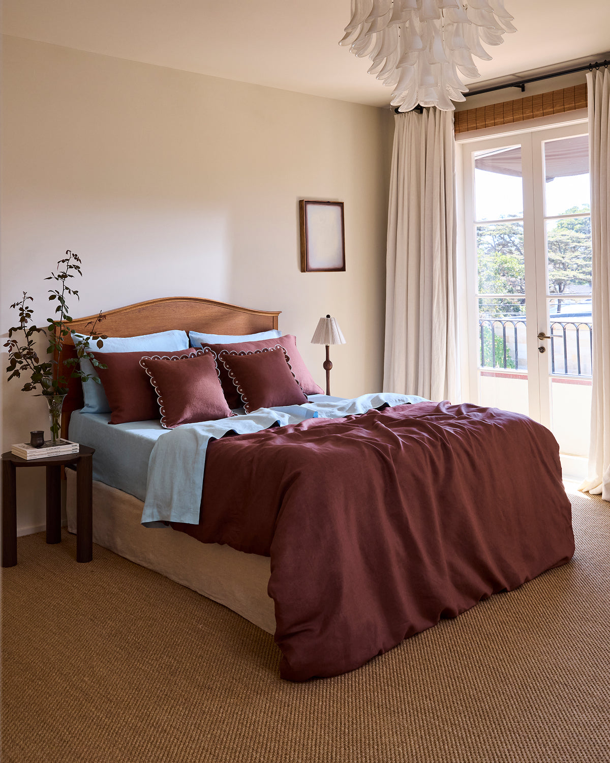 100% French Flax Linen Duvet Cover - Cacao | Bed Threads