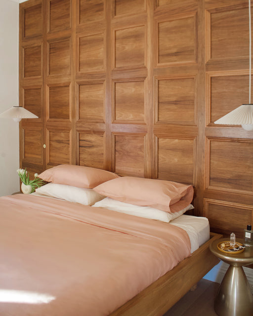 Vanilla Organic Cotton Percale Fitted Sheet