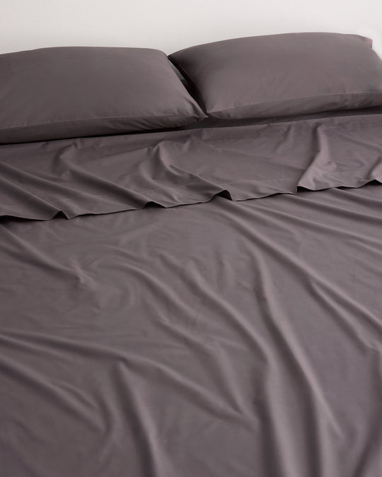 Graphite 100% Organic Cotton Fitted Sheet