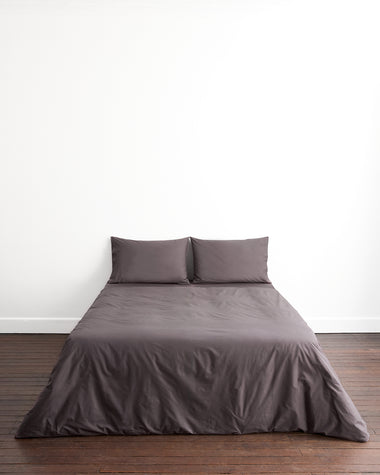 Graphite 100% Organic Cotton Duvet Cover