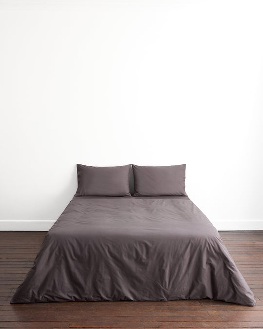 Graphite 100% Organic Cotton Duvet Cover
