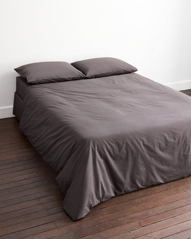 Graphite 100% Organic Cotton Pillowcases (Set of Two)