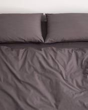 Graphite 100% Organic Cotton Percale Bedding Set - view