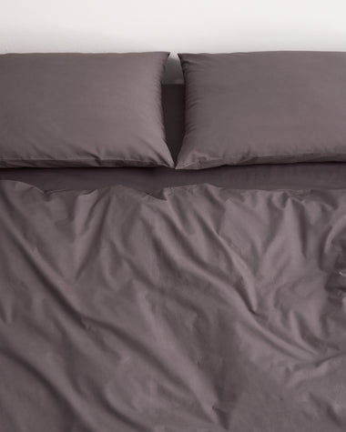 Graphite 100% Organic Cotton Pillowcases (Set of Two)