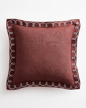 Cacao & Coast 100% French Flax Linen Swirl Cushion Cover - view