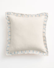 Crème & Coast 100% French Flax Linen Swirl Cushion Cover - view