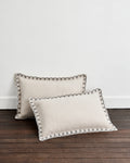 Oatmeal & Charcoal  Swirl Pillowcases (Set of Two)