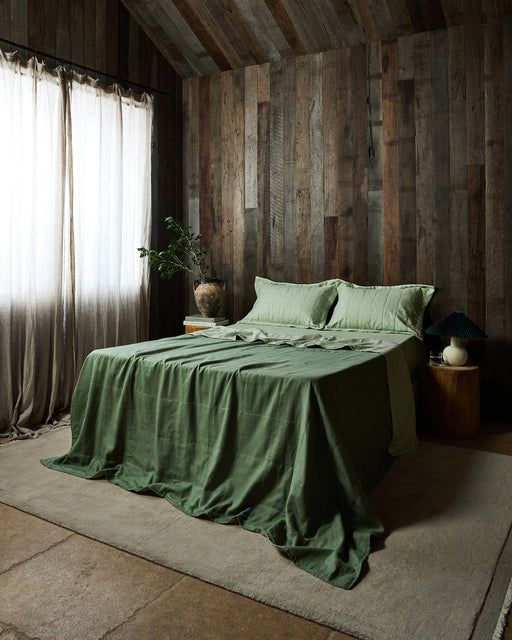 Sage Quilted Pillowcases (Set of Two)