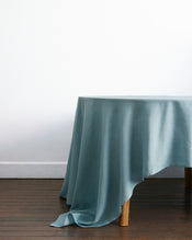 Lagoon 100% French Flax Linen Tablecloth - view