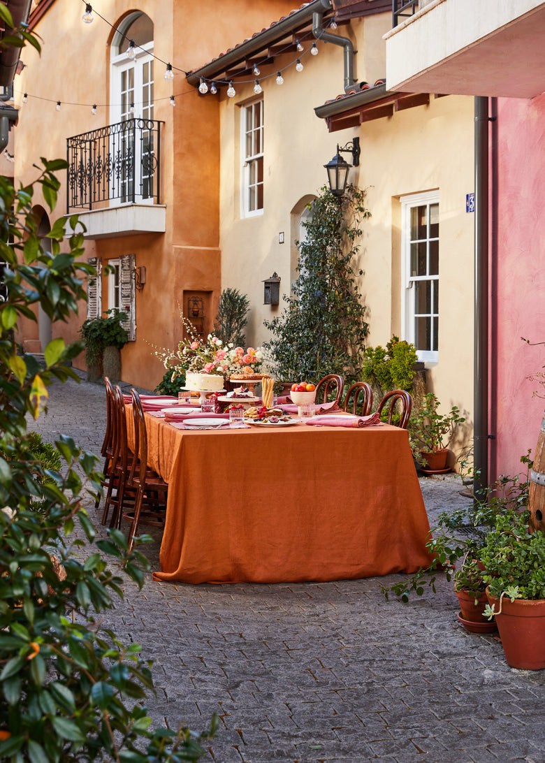 Pink Clay Linen Napkin (set of 4 or 6) — FOLD