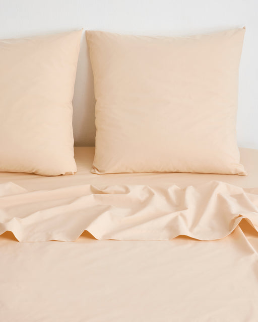Vanilla Organic Cotton Percale European Pillowcases (Set of Two)
