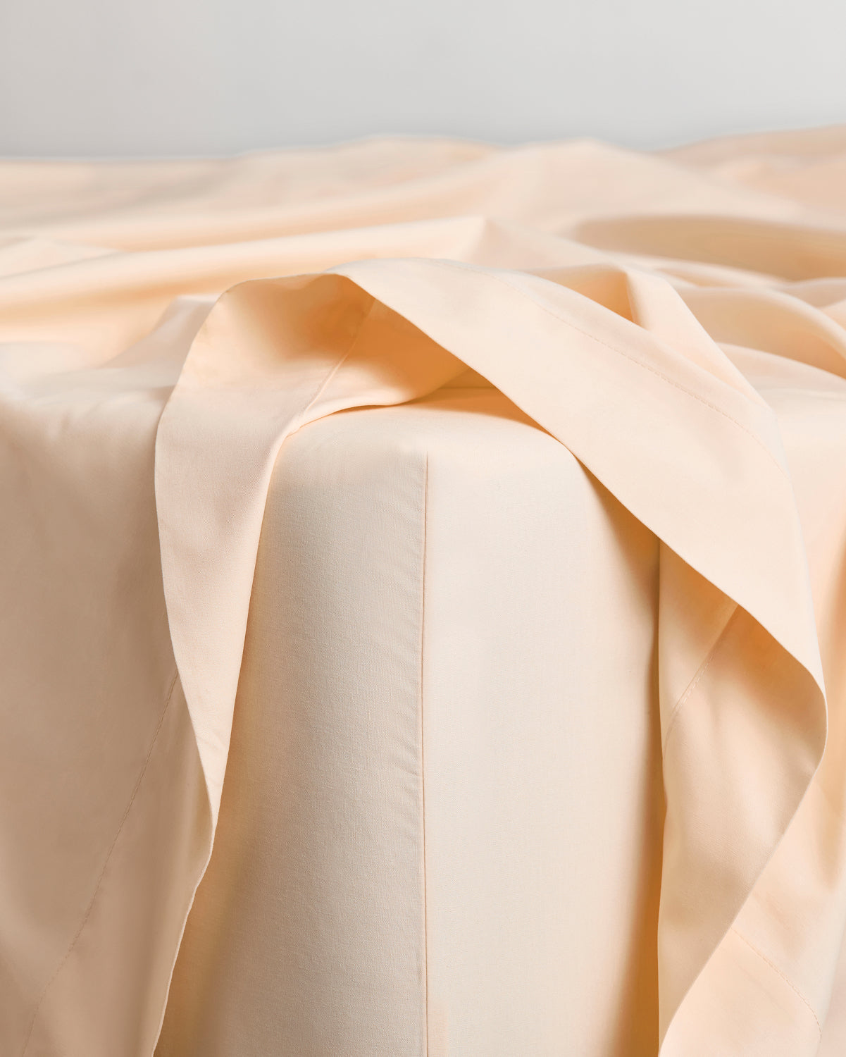 Vanilla Organic Cotton Percale Fitted Sheet