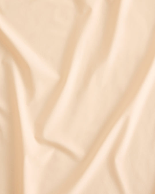 Vanilla 100% Organic Cotton Percale Flat Sheet