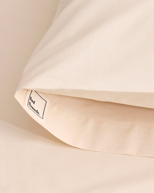 Vanilla Organic Cotton Percale Pillowcases (Set of Two)
