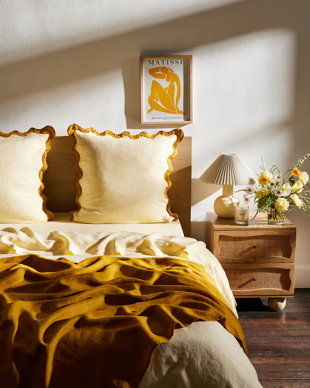 Bed Threads Yellow European Pillowcases Bed Threads Linen Euro