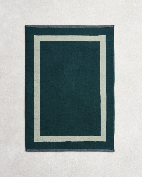 Forest & Sage Two-Toned 100% Cotton Terry Bath Mat