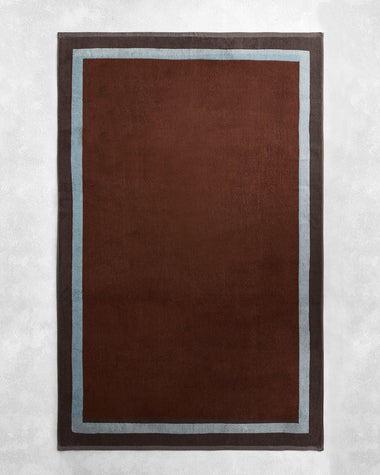 Cacao & Lagoon Two-Toned 100% Cotton Terry Bath Sheet Bundle